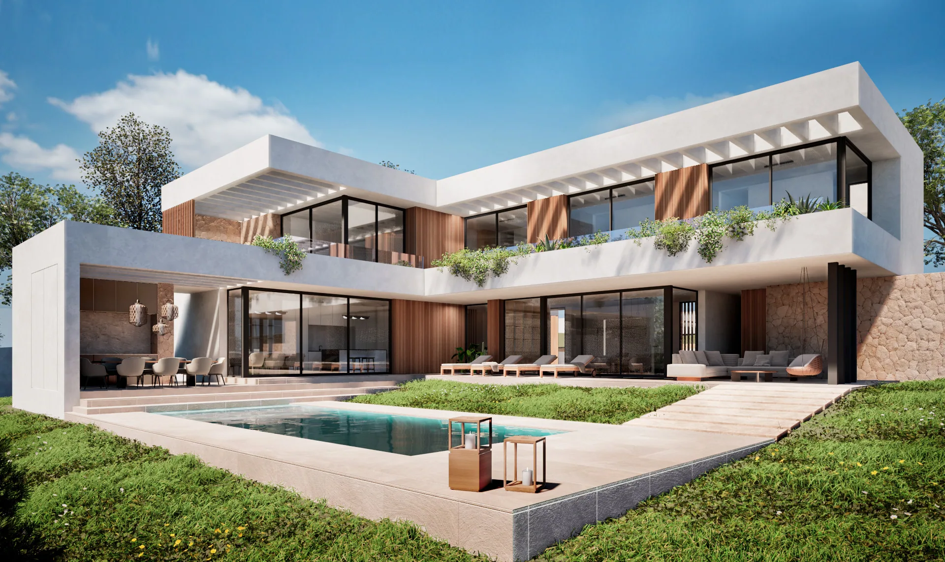 Villa Bon Aire with pool and garden in inland Mallorca